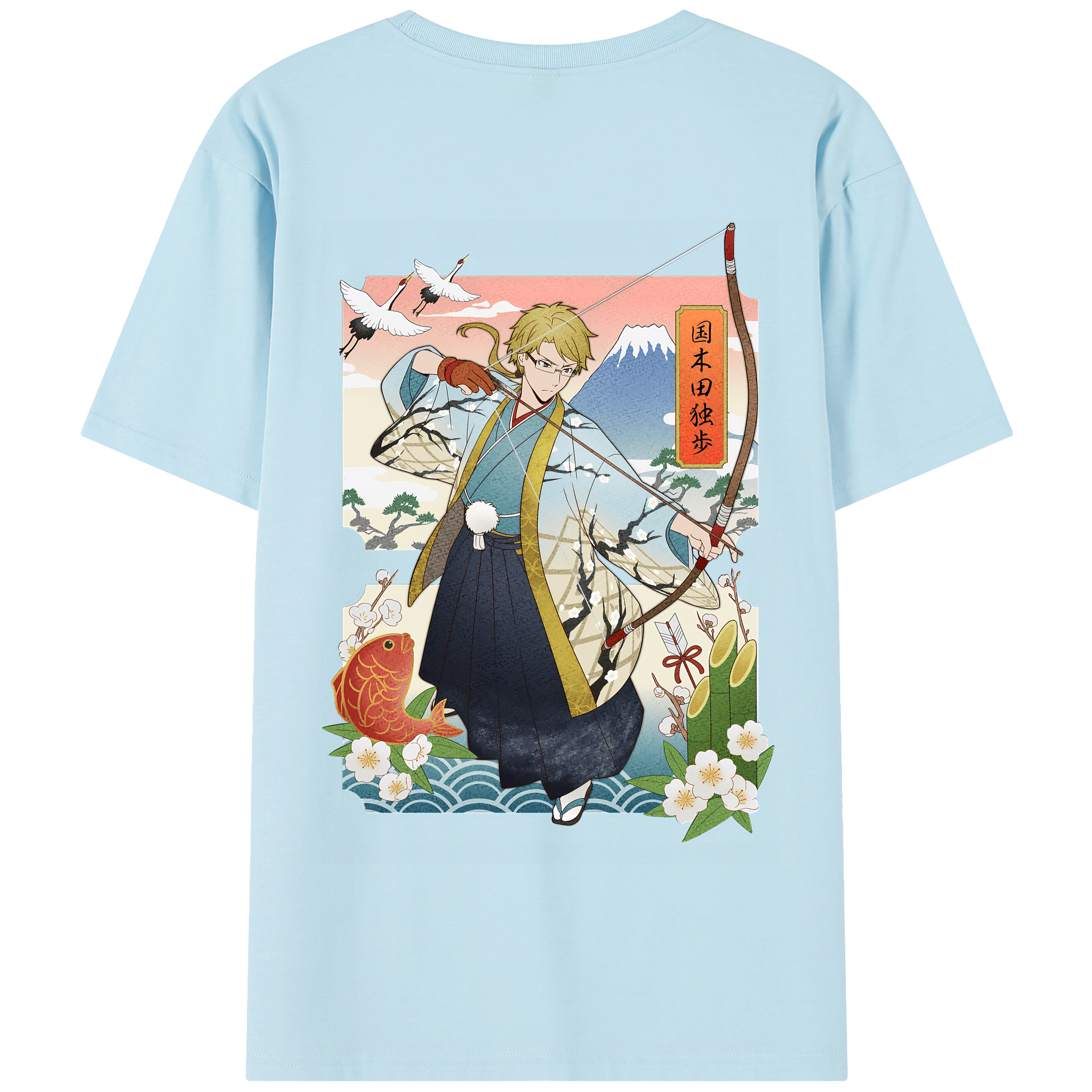 （画像用） 文豪ストレイドッグス Bungo Stray Dogs 綿100％半袖Tシャツ（背面プリント）